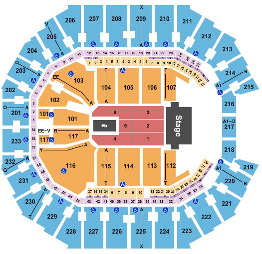 Spectrum Center Trans-Siberian Orchestra Seating Chart